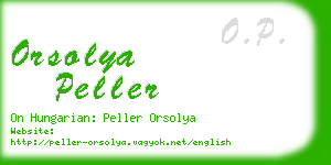 orsolya peller business card